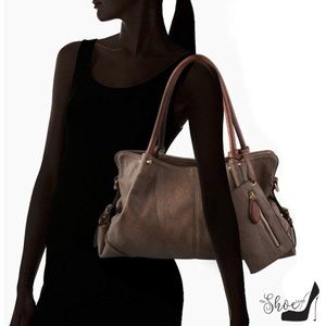 My Bag Lady Online Bags - "Brenda" Large Hobo Satchel in Mocha (3 pc Set) My Bag Lady Online Bags - "Brenda" Large Hobo Satchel in Mocha (3 pc Set)